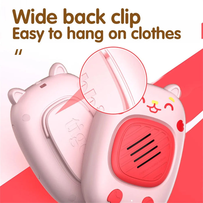 B2 2Pcs Kids Cartoon Walkie Talkies with Flashlight Intercom Toy for Outdoor Camping Hiking - 5