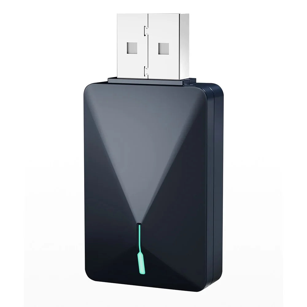 Mini U3 Plug and Play USB Car Wired to Wireless Carplay Adapter Dongle - 1
