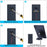 4W Solar Panel for Ring Video Doorbell 4 / 3 / 3 Plus / 2 Surveillance Smart Doorbell Charger - Black - 3