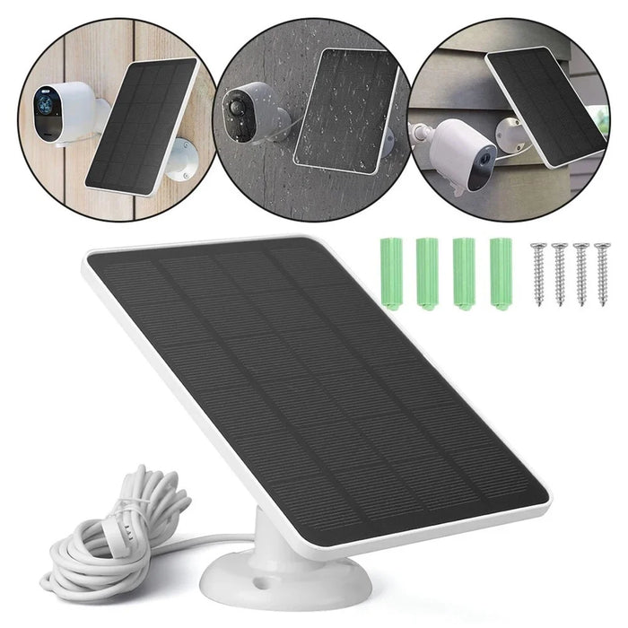 Solar Panel for Arlo Ultra 2 / Pro 3 / Ultra / Pro 5S Surveillance Camera Magnetic Charging Panel - Black - 6