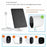 Solar Panel for Arlo Ultra 2 / Pro 3 / Ultra / Pro 5S Surveillance Camera Magnetic Charging Panel - Black - 7