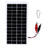 5W 12V Polycrystalline Solar Panel Lamp Water Pump Solar Charger with Clip - 1