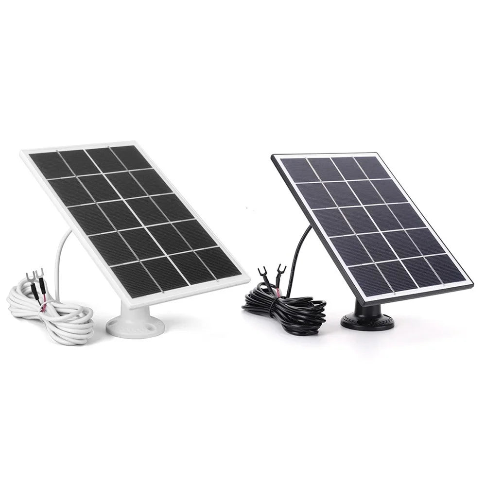 3W Solar Panel for Ring Video Doorbell 4 / 3 / 3 Plus / 2 Surveillance Smart Doorbell Charger - Black - 7