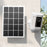 3W Solar Panel Doorbell Surveillance Camera Charger with DC55x21 / DC3.5x1.35 Output Interface - White - 3