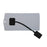 2.5W 5V Solar Panel Phone Fan Light Charger with USB Output Port - Black - 2