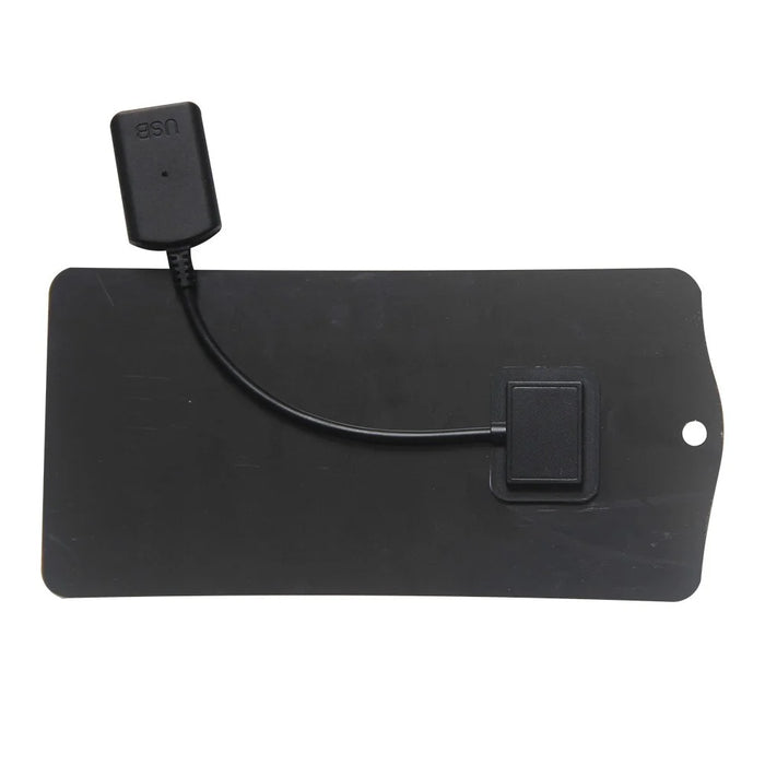 2.5W 5V Solar Panel Phone Fan Light Charger with USB Output Port - Black - 4