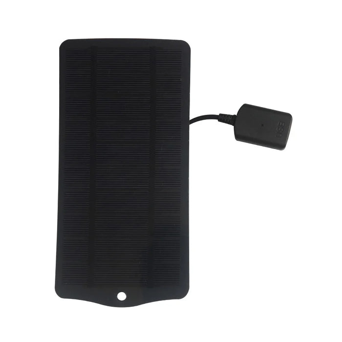 2.5W 5V Solar Panel Phone Fan Light Charger with USB Output Port - Black - 5