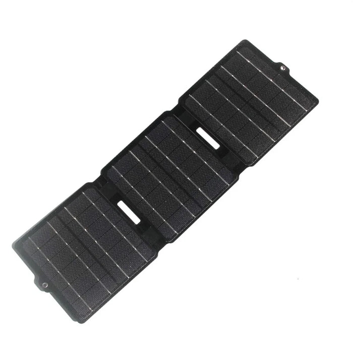 Portable 15W 5V Tri-Fold ETFE Solar Panel Mobile Phone Charger with Dual USB Port - 2