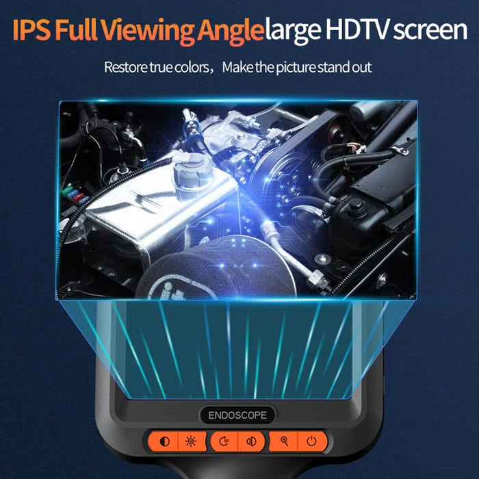 T42-AV 8mm Single Lens Endoscope 4.3 Inch IPS Screen 1080P HD Handheld Inspection Camera - 100m Wire - 3