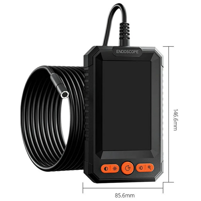T40-AV 8mm Single Lens Endoscope 4.3 Inch IPS Screen 1080P HD Handheld Inspection Camera - 50m Wire - 6