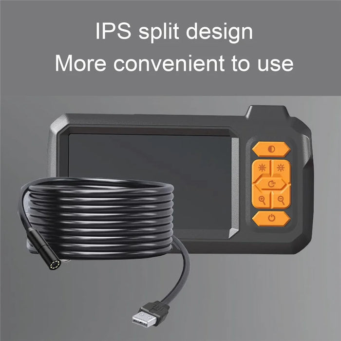 T30-AV 8mm Single Lens 4.3 Inch IPS Screen 1080P HD Endoscope Camera (100m Rigid Cable) - 3