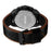 SKMEI 9347 Stylish Men Leather Strap Luminous Calendar Quartz Watch - Black Strap / Green Dial - 3