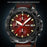 SKMEI 9347 Stylish Men Leather Strap Luminous Calendar Quartz Watch - Black Strap / Green Dial - 5