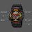 SKMEI 2118 Sports Luminous Digital Watch Men Calendar Electronic Wrist Watch - Black+Red / Matte Case - 2