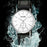 SKMEI 2308 Simple Stylish Leather Strap Round Quartz Watch - Gold - 4