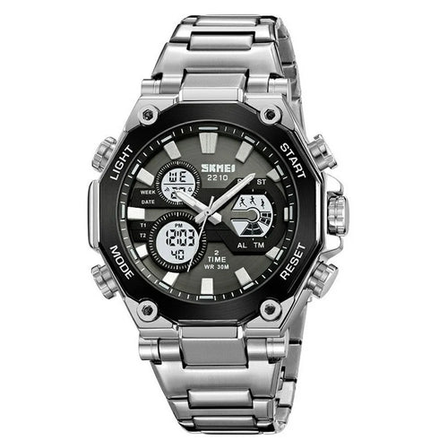 SKMEI 2210 Casual Electronic Watch Digital Display Luminous Wrist Watch - Silver - 1
