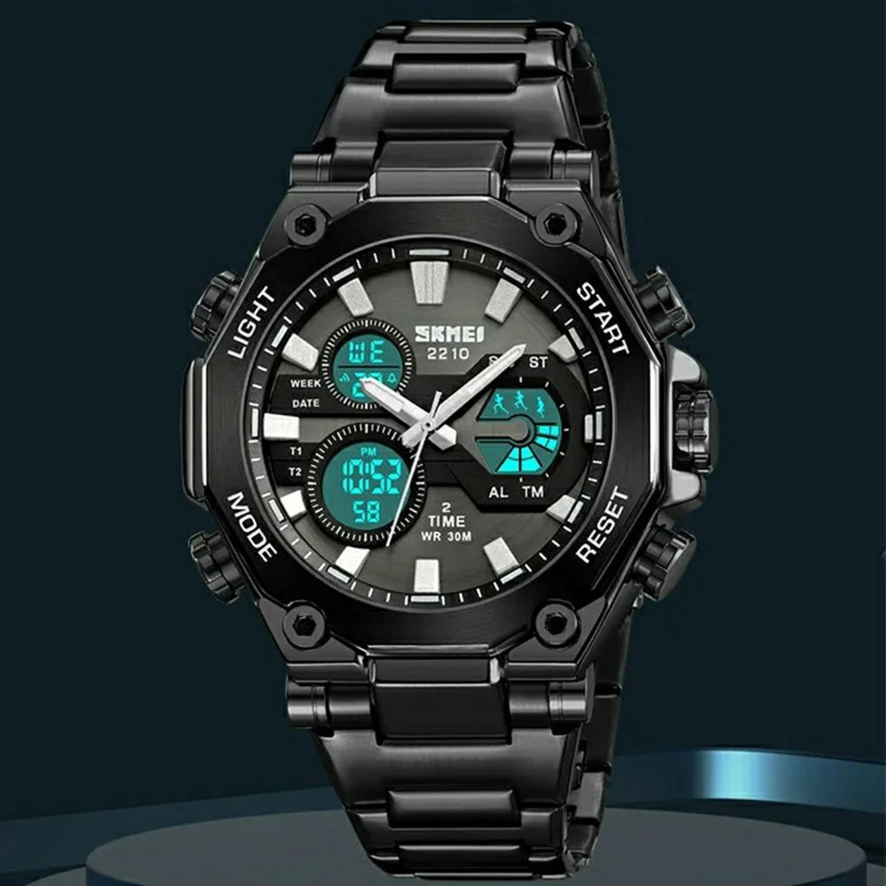 SKMEI 2210 Casual Electronic Watch Digital Display Luminous Wrist Watch - Silver - 3