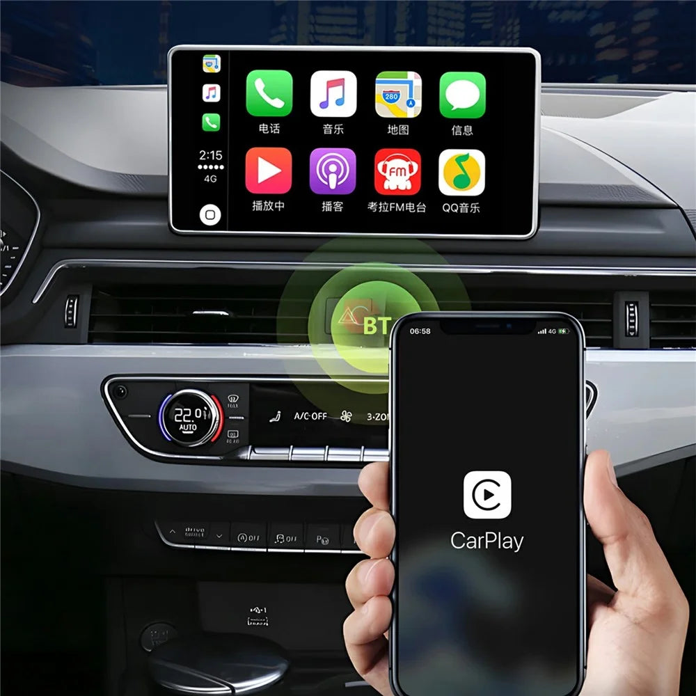 BY967B USB Flash Drive Car Wired to Wireless Carplay Android Auto 2 in 1 Smart Box - 6