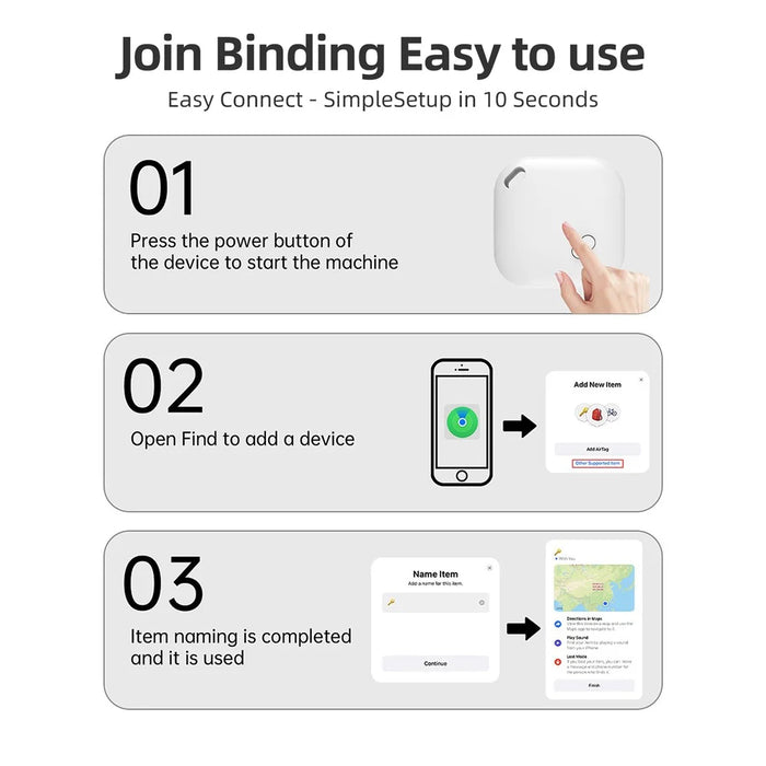 Keychain Design Smart Tracker for iOS Only, Mini Item Anti-Lost Device Global Finder - 4