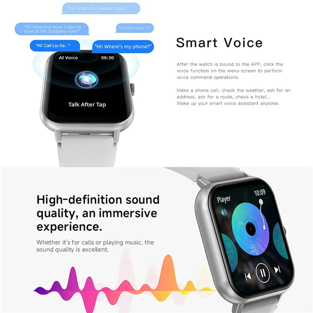 BOZLUN B56 1.83-inch Smart Watch Sleep Health Monitoring Bluetooth-compatible Call Sports Watch - Black - 5