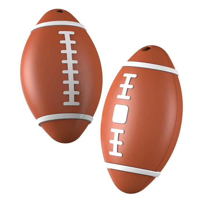 Rugby Shape Smart Tracker Key Wallet Item Anti-Lost Mini Global Finder for iOS - Brown - 1