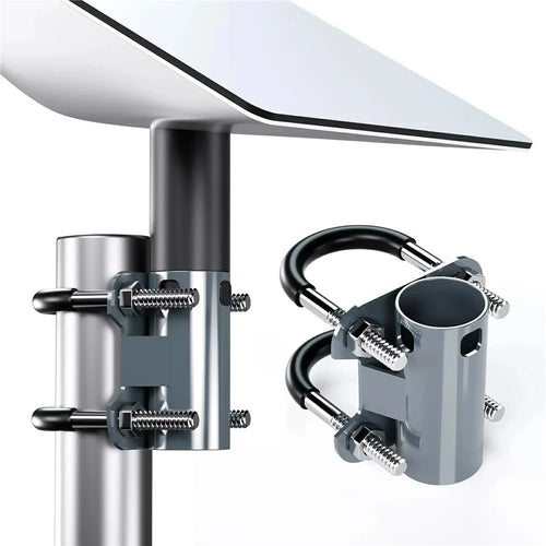 U-Clamp Pipe Adapter for Starlink V2 Satellite Internet Kit Mounting Bracket for RV Yacht - 1
