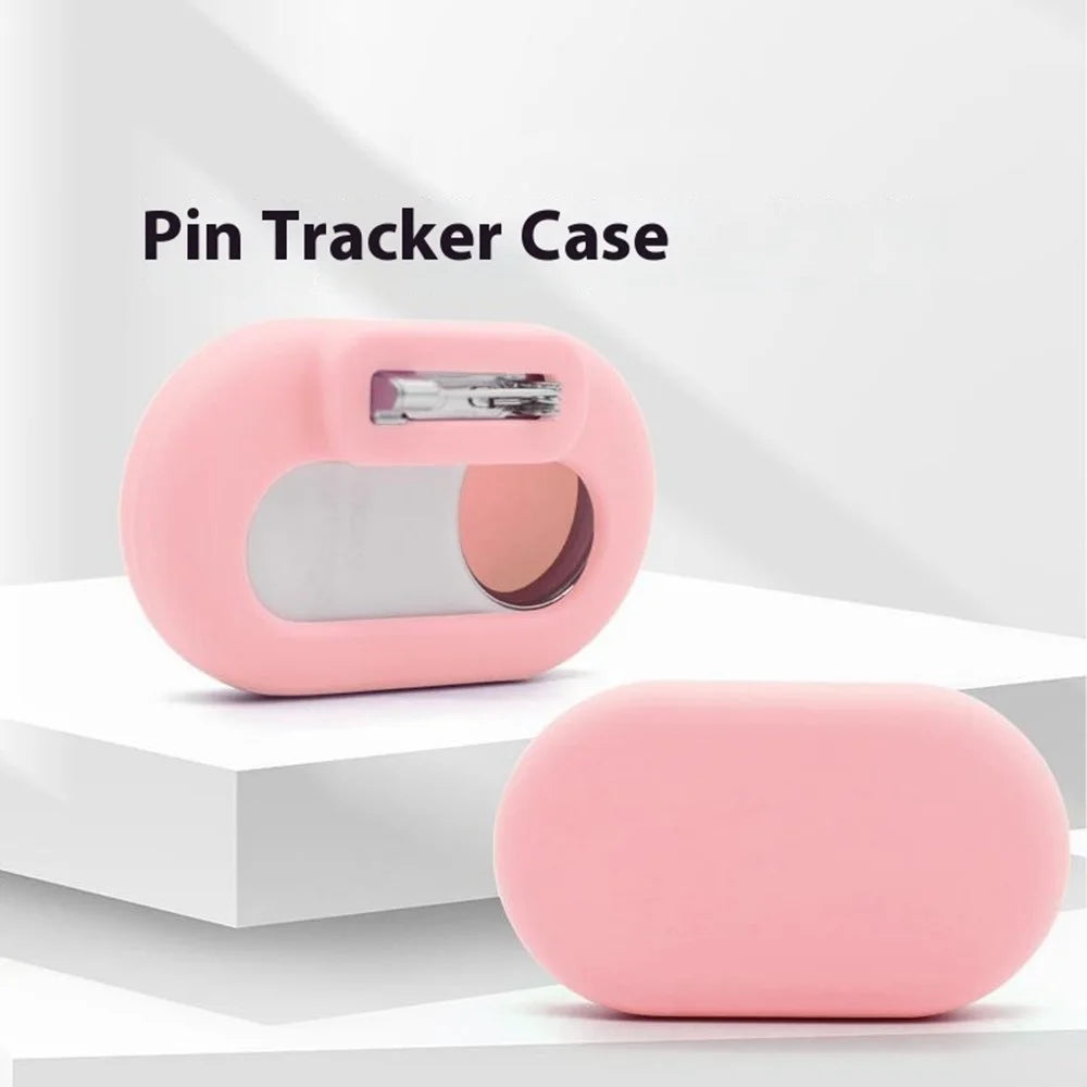 For Samsung Galaxy SmartTag2 Silicone Case with Safety Pin Tracker Holder Cover - Sky Blue - 7