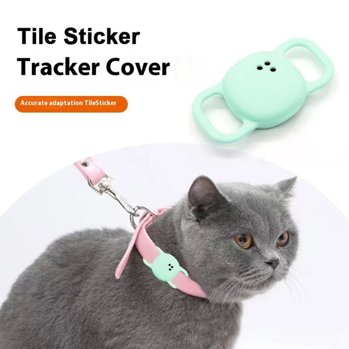 Size S Silicone Case for Tile Sticker (2024) , Pet Tracker Protective Cover - Yellow - 3