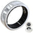 V8 Rhinestone Decor Sleep Heart Rate Health Monitoring Smart Ring with Charging Case - Silver / Size 7 - 1