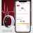 V8 Rhinestone Decor Sleep Heart Rate Health Monitoring Smart Ring with Charging Case - Silver / Size 7 - 6