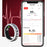 V5 Rotation Decompression Health Monitoring Multi-Function Smart Ring with Charging Case - Black / Size 12 - 7
