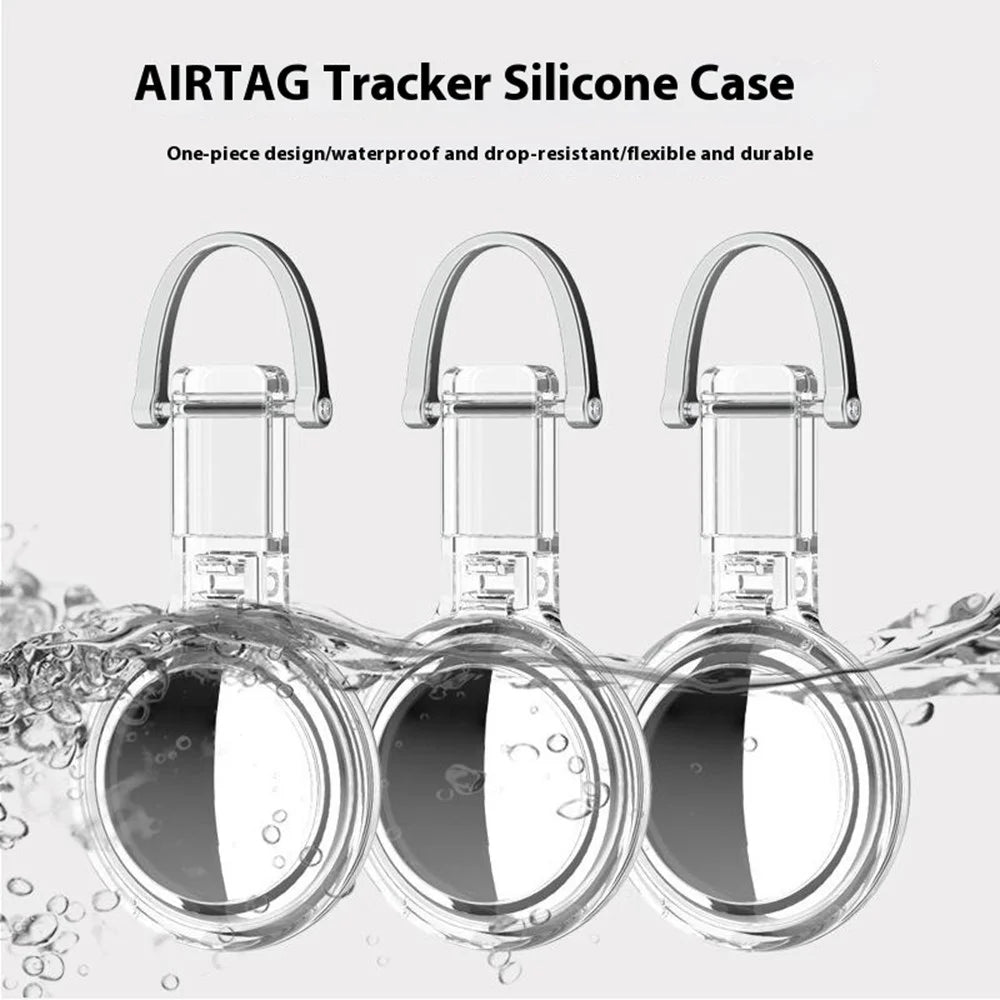 Clear PC Hard Case for Apple AirTag Tracker Protective Cover - 2