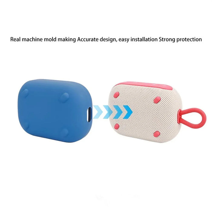 Silicone Case For Soundcore Select 4 Go Bluetooth-compatible Speaker Shockproof Protector Cover - Blue - 2