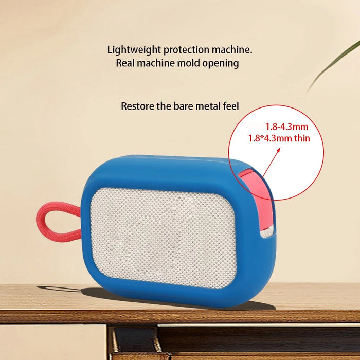 Silicone Case For Soundcore Select 4 Go Bluetooth-compatible Speaker Shockproof Protector Cover - Blue - 7