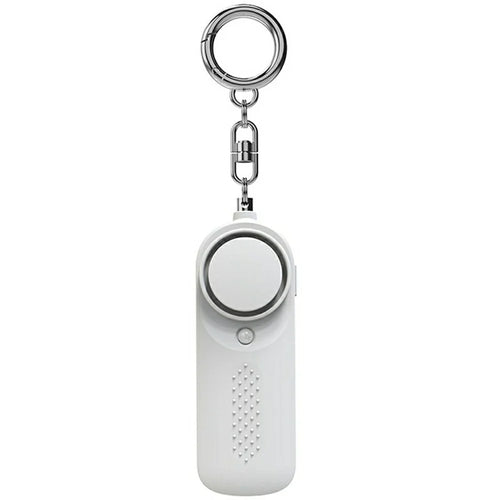 PA200 Personal Alarm Safety Device 130dB Loud Sound 10 Lumens LED Light Anti Wolf Artifact - White - 1