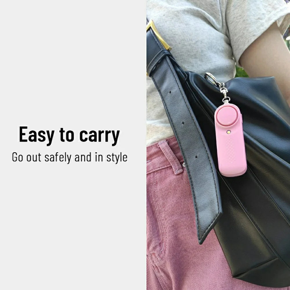 PA200 Personal Alarm Safety Device 130dB Loud Sound 10 Lumens LED Light Anti Wolf Artifact - White - 6