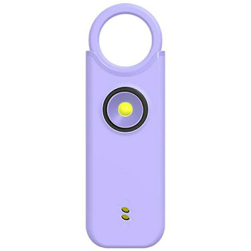 PA300 Personal Alarm 135dB Self Defense Device Pull Pin Vibration Sensing Dual Mode Alert - Purple - 1