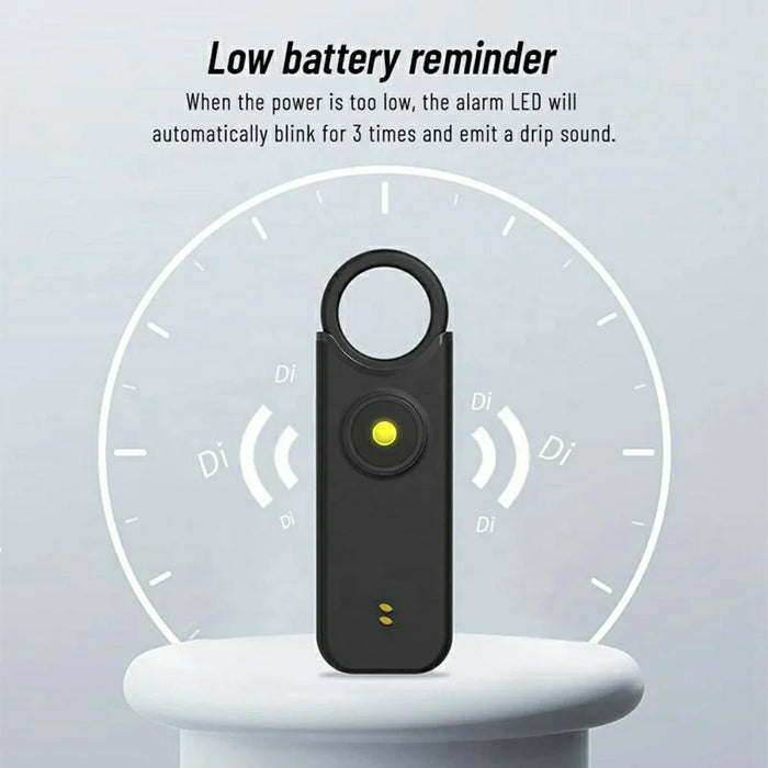 PA300 Personal Alarm 135dB Self Defense Device Pull Pin Vibration Sensing Dual Mode Alert - Purple - 3