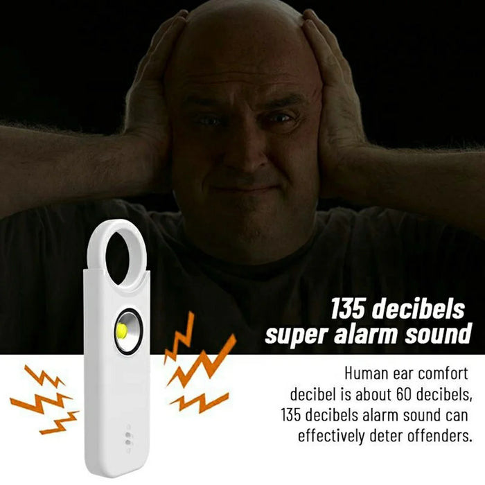 PA300 Personal Alarm 135dB Self Defense Device Pull Pin Vibration Sensing Dual Mode Alert - Purple - 5