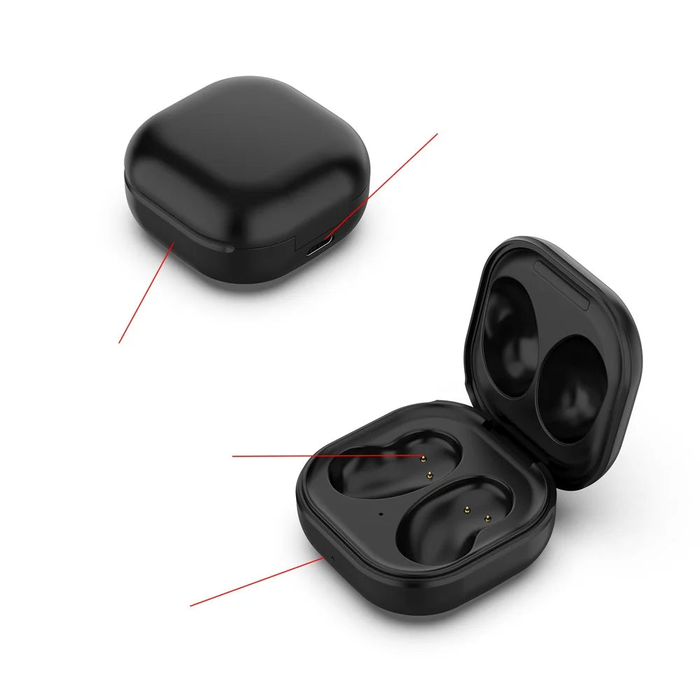 Bluetooth-compatible Earphone Charging Box + Cable for Samsung Galaxy Buds Live - Black - 5