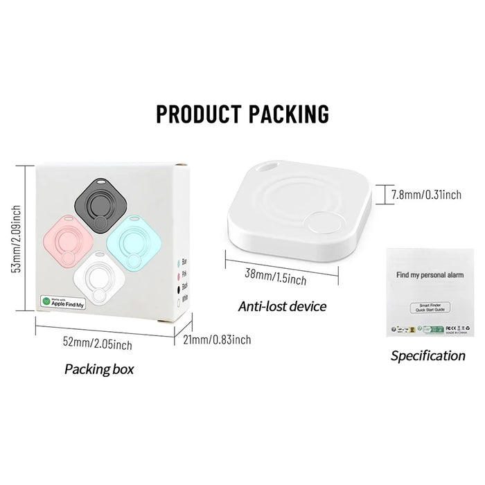 FD100 Bluetooth-compatible Tracker Luggage Key Wallet Smart Finder for iOS - Black - 7