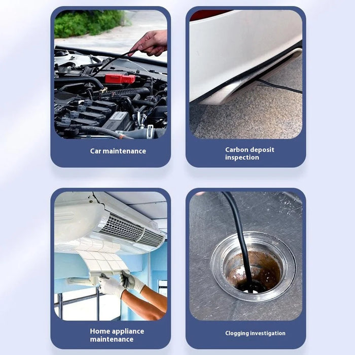B313 4.3 Inch Inspection Camera 8mm Double Lens Industrial Endoscope with 2m Rigid Cable - 6