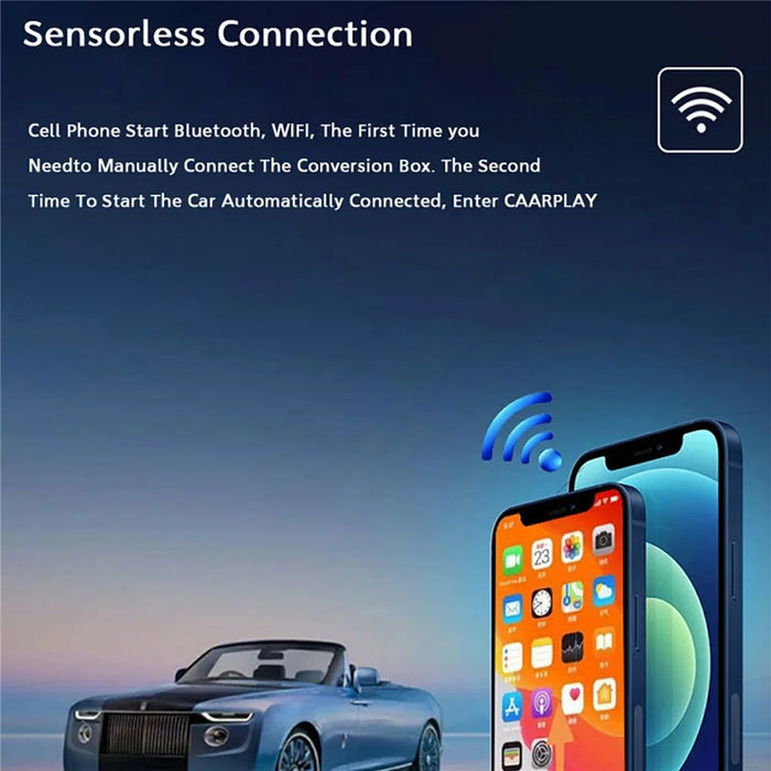 BY963 Vehicle Wireless Adapter WiFi Bluetooth-compatible Dual Connection Car Connectivity Converter Box - Carplay - 6