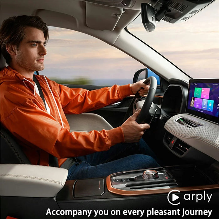 BY963 Vehicle Wireless Adapter WiFi Bluetooth-compatible Dual Connection Car Connectivity Converter Box - Carplay - 7