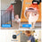 M8 Commercial Wireless Sensor Infrared Motion Detector Welcome Doorbell Chime with 1 Transmitter + 1 Receiver - US Plug  /  Black - 4