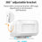 M8 Commercial Wireless Sensor Infrared Motion Detector Welcome Doorbell Chime with 1 Transmitter + 1 Receiver - US Plug  /  Black - 5