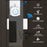 M8 Commercial Wireless Door Magnet Sensor Chime Welcome Visitor Alert with 2 Transmitter + 2 Receiver - US Plug / Black - 2