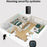 M8 Commercial Wireless Door Magnet Sensor Chime Welcome Visitor Alert with 2 Transmitter + 2 Receiver - US Plug / Black - 5