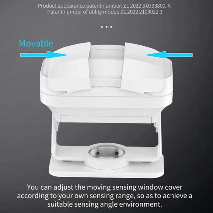 M12 52 Musics Wireless Sensor Welcome Doorbell Shop Entry Detector Alarm with 1 Transmitter + 1 Receiver - US Plug / White - 2