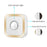 M12 52 Musics Wireless Sensor Welcome Doorbell Shop Entry Detector Alarm with 1 Transmitter + 1 Receiver - US Plug / White - 5
